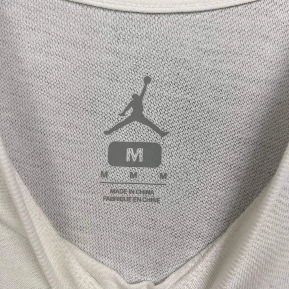 Air Jordan Winlike Shirt Men Medium White Jumpman Short Sleeve New Cotton M‎
